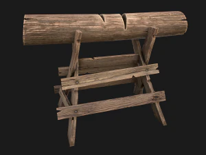 Firewood Log Stand Pack 3D Model
