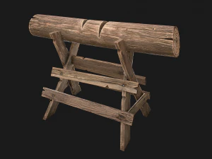 Firewood Log Stand Pack 3D Model