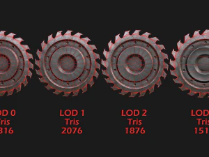 Circular Saw 3D Model