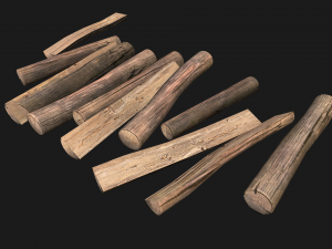 Firewood Logs Model 3D