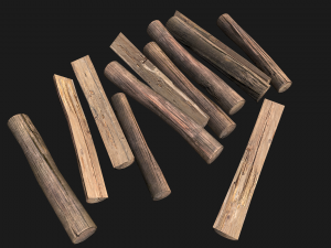 Firewood Logs Model 3D
