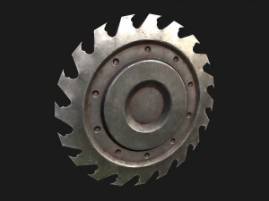 Medieval Sawmill Mechanism 3D Model