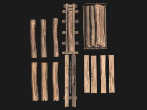 Sawmill Mechanism with Storage 3D Model