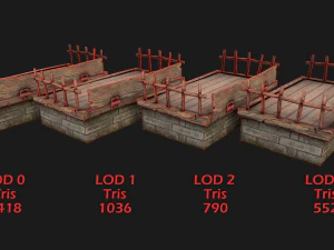 Sawmill Mechanism with Storage 3D Model