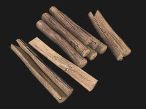 Sawmill Mechanism with Storage 3D Model