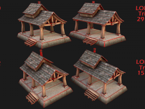 Sawmill and Warehouse 3D Model