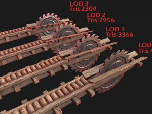 Sawmill and Warehouse 3D Model