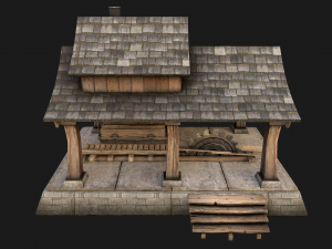 Sawmill and Warehouse 3D Model