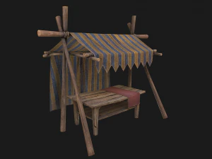 Fair Tent Market 3D Model