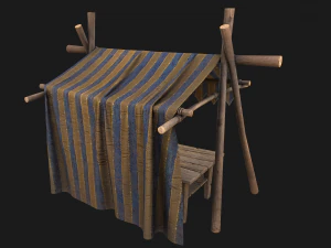 Fair Tent Market 3D Model