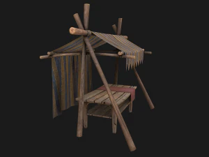 Fair Tent Market 3D Model