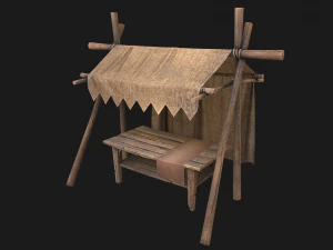 Street Stall 3D Model