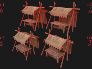Street Stall 3D 모델