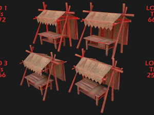 Street Stall 3D Model