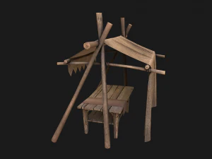 Street Stall 3D Model