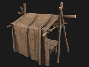 Street Stall 3D Model
