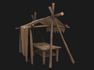 Street Stall 3D Model