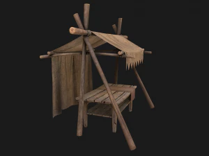 Street Stall 3D Model