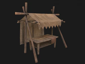 Street Stall 3D Model