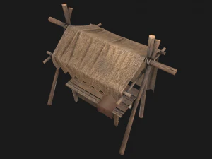 Street Stall 3D Model