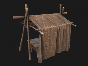 Market Stand 3D 模型