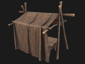 Market Stand 3D 模型