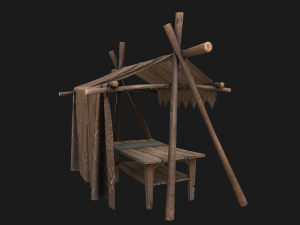 Market Stand 3D 模型