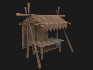 Market Stand 3D 模型