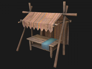 Medieval Bazaar Tent 3Dモデル