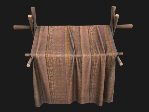 Medieval Bazaar Tent Modelo 3D