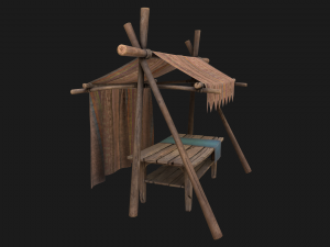 Medieval Bazaar Tent Modelo 3D
