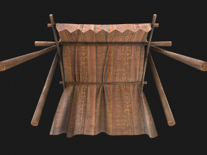 Medieval Bazaar Tent Modelo 3D