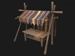 Market Stand 3D Model