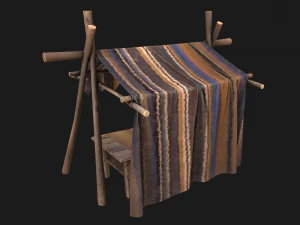 Market Stand 3D Model