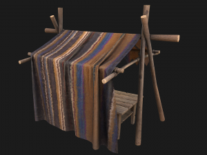 Market Stand 3D 模型