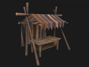 Market Stand 3D 模型