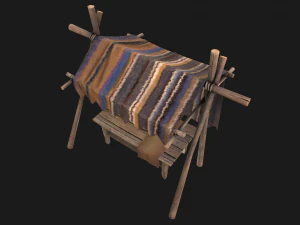 Market Stand 3D Model