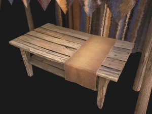 Market Stand 3D Model