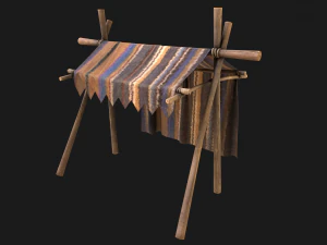 Market Stand 3D Model