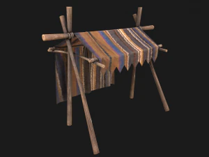 Market Stand 3D Model