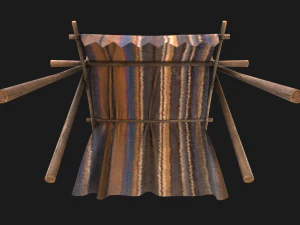Market Stand 3D Model