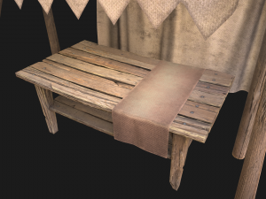 Market Cotton Stall 3Dモデル