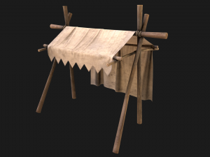 Market Cotton Stall 3Dモデル