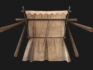 Market Cotton Stall 3Dモデル