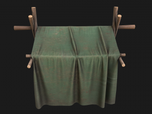 Army Market Tent 3D Model