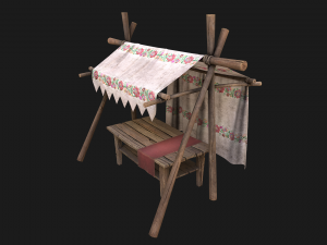 Market Stall Tent 3D मॉडल