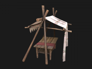 Market Stall Tent 3D मॉडल