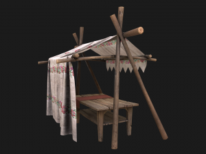 Market Stall Tent 3D मॉडल