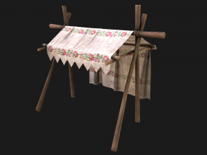 Market Stall Tent 3D मॉडल