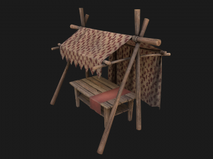 Medieval Market Tent Modelo 3D